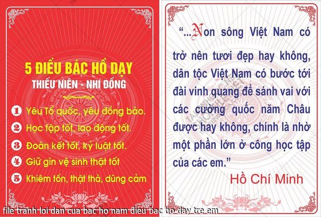 file tranh loi dan cua bac ho nam dieu bac ho day tre em